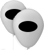 Luftballon CRYSTAL Ø 27 cm 1/1-farbig (schwarz) zweiseitig bedruckt