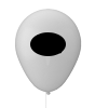 Luftballon CRYSTAL Ø 30 cm 1/0-farbig (schwarz) einseitig bedruckt