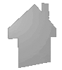 Polystyrolplatte in Haus-Form konturgefräst <br>beidseitig 4/4-farbig bedruckt