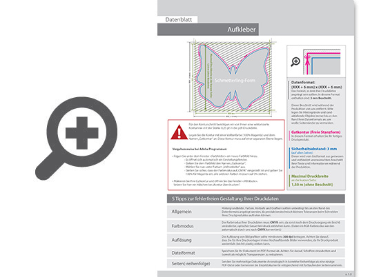 Product Bild hinterglasaufkleber_4_0_farbig_bedruckt_in_schmetterling-form_konturgeschnitten