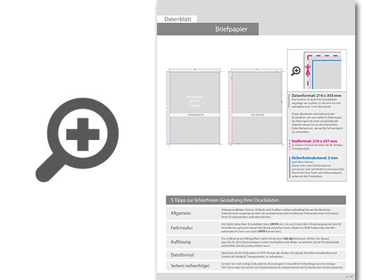 Product Bild briefpapier_din_a4__1_1_farbig__(vorderseite__graustufen___r__ckseite__graustufen)__recyclingpapier
