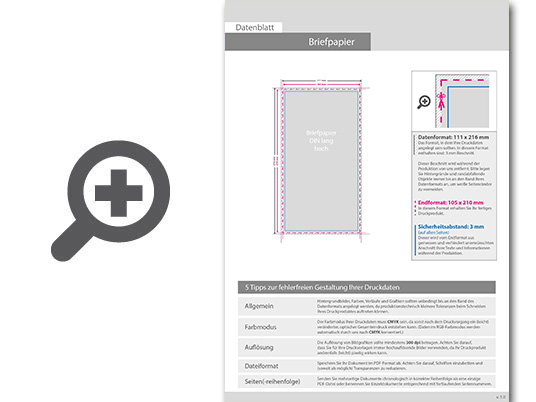 Product Bild briefpapier_din_lang__4_0_farbig__(vorderseite__farbig___r__ckseite__unbedruckt)__recyclingpapier