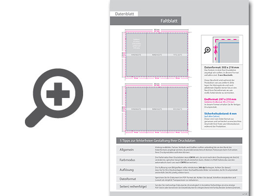 Product Bild faltblatt_din_lang_6-seiter_zickzackfalz_4_4_farbig_mit_beidseitig_partieller_uv-lackierung